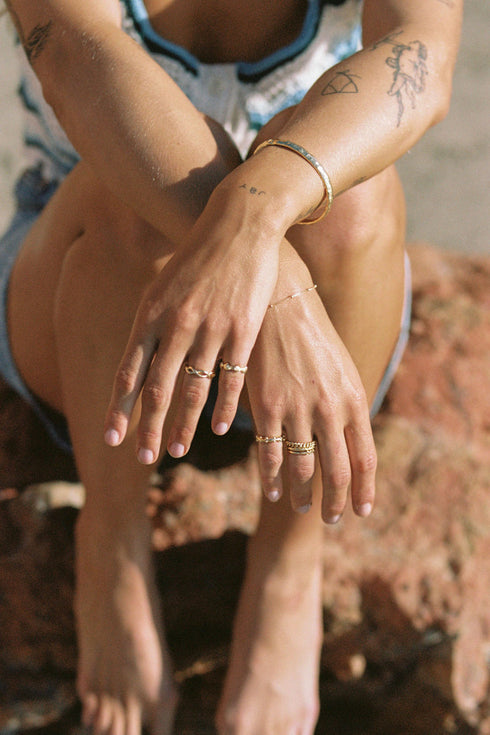 DOTTED PINKY RING ZILVER